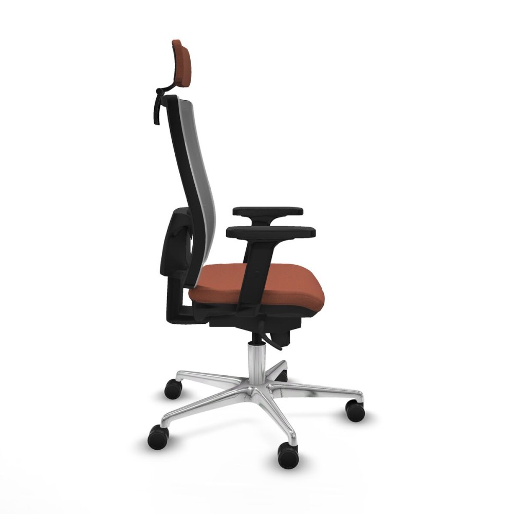 Office Chair with Headrest Piqueras y Crespo 2D086N2 Brown Grey