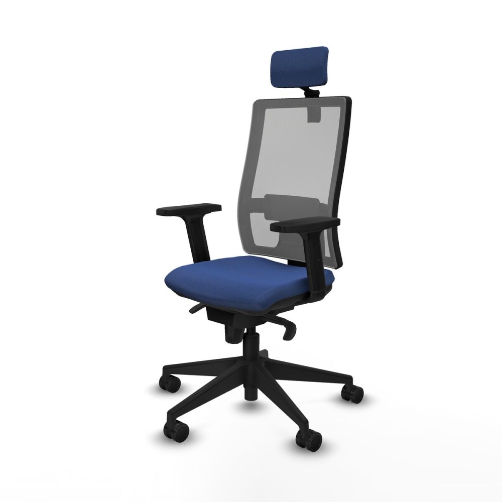 Bürostuhl mit Kopfstütze Piqueras y Crespo 2D066N2 Marineblau