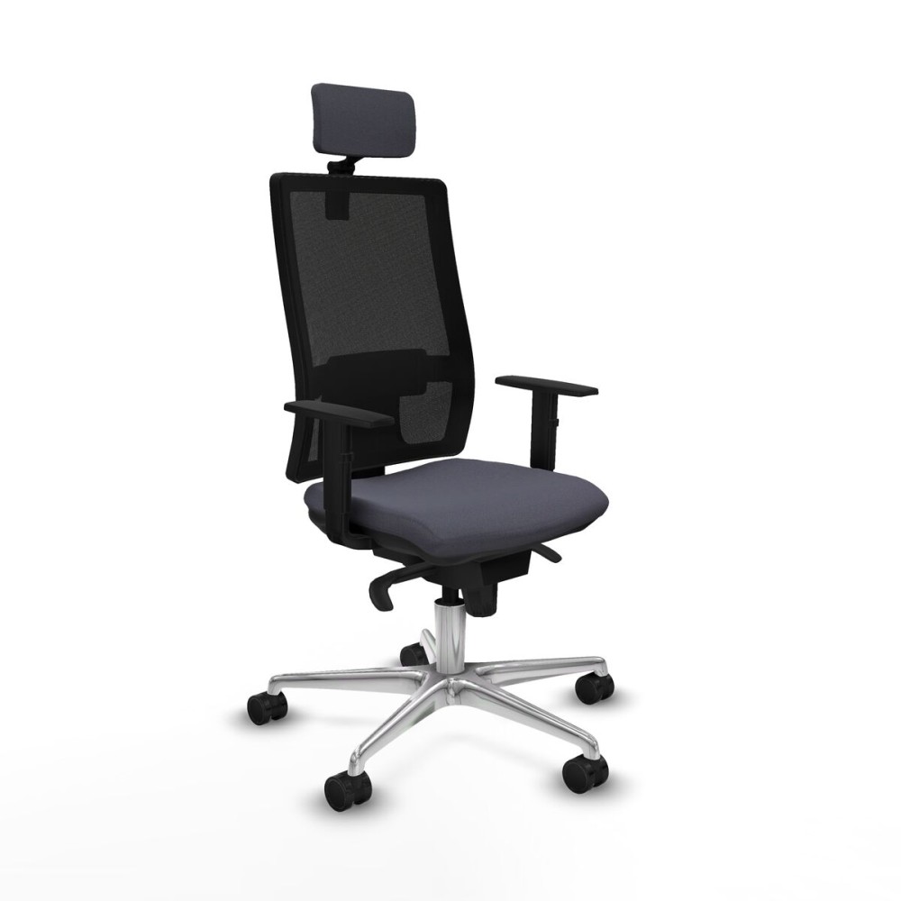 Chaise de Bureau avec Appui-tête Piqueras y Crespo 1D086N2 Gris foncé