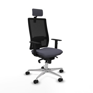 Bürostuhl mit Kopfstütze Piqueras y Crespo 1D086N2 Dunkelgrau