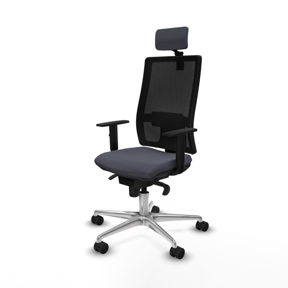 Chaise de Bureau avec Appui-tête Piqueras y Crespo 1D086N2 Gris foncé