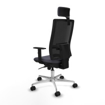 Bürostuhl mit Kopfstütze Piqueras y Crespo 1D086N2 Dunkelgrau