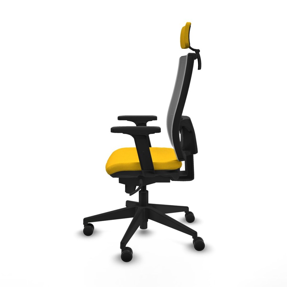 Chaise de Bureau avec Appui-tête Piqueras y Crespo 2D066N2 Jaune