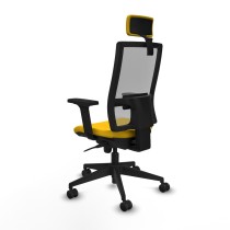 Office Chair with Headrest Piqueras y Crespo 2D066N2 Yellow