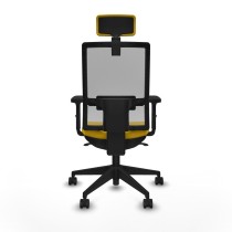 Chaise de Bureau avec Appui-tête Piqueras y Crespo 2D066N2 Jaune