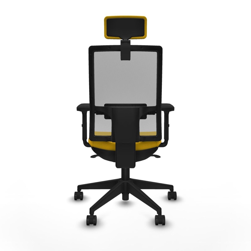 Chaise de Bureau avec Appui-tête Piqueras y Crespo 2D066N2 Jaune