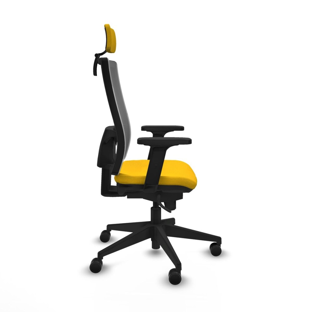 Chaise de Bureau avec Appui-tête Piqueras y Crespo 2D066N2 Jaune