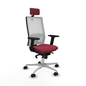 Bürostuhl mit Kopfstütze Piqueras y Crespo 2D086N2 Granatrot