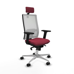 Chaise de Bureau avec Appui-tête Piqueras y Crespo 2D086N2 Bordeaux