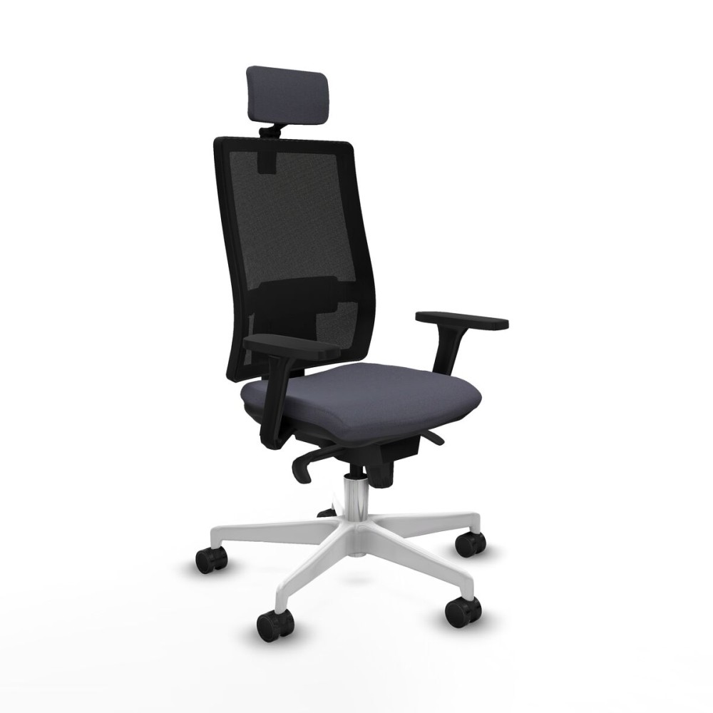 Office Chair with Headrest Piqueras y Crespo 3D026N2 Dark grey