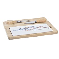 Cheese board DKD Home Decor Bamboo Stoneware 24,5 x 20 x 1,2 cm Sailor