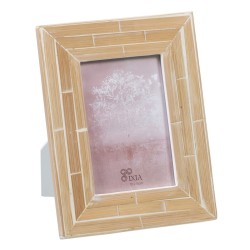 Fotorahmen Beige Bambus Holz MDF 17 x 1 x 22 cm