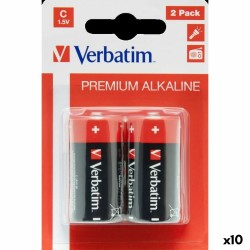 Alkaline Batteries Verbatim LR14 1,5 V (10 Units)