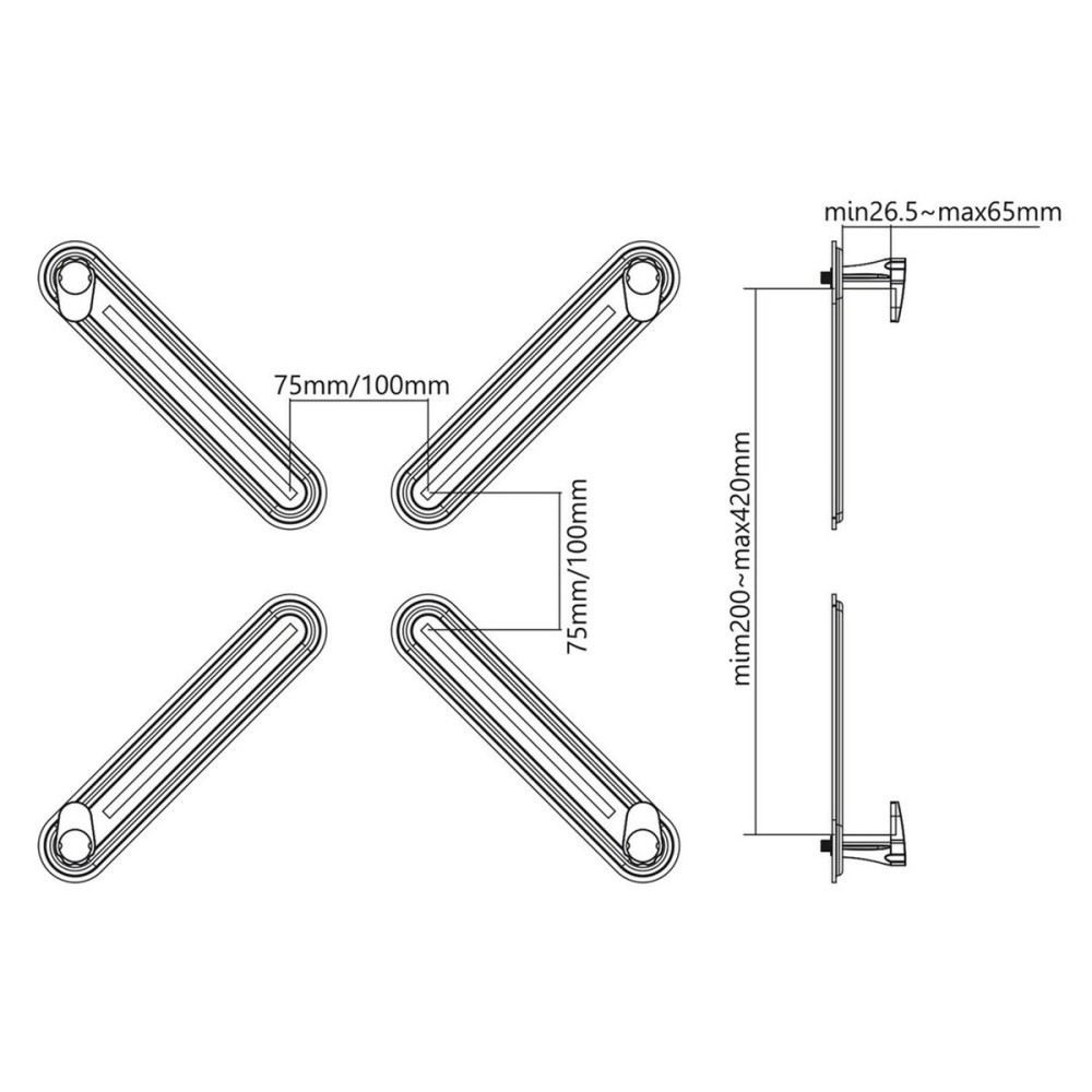 Screen Table Support MacLean MC-899 27" 13"