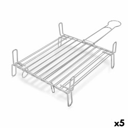 Grill Double 30 x 30 cm Verzinkter Stahl (5 Stück)