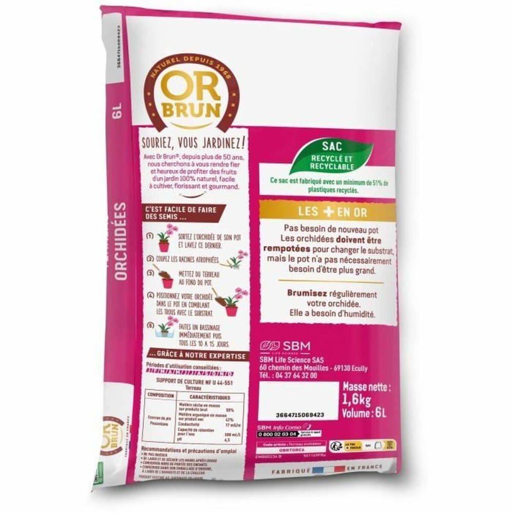 Potting compost OR BRUN 6 L