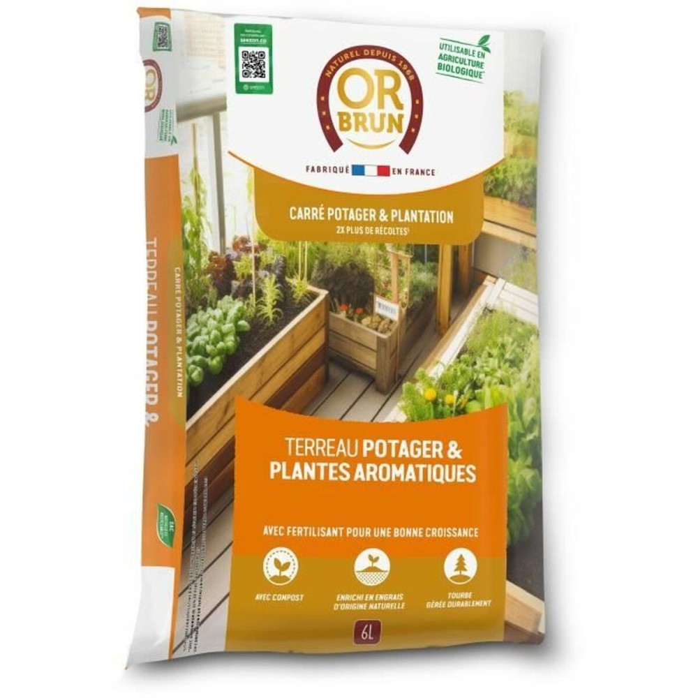 Terreau d'empotage OR BRUN 6 L