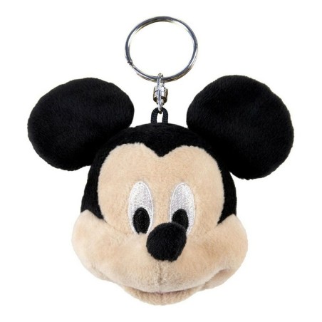 Plüschtier Schlüsselanhänger Mickey Mouse Schwarz