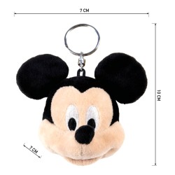 Cuddly Toy Keyring Mickey Mouse Black