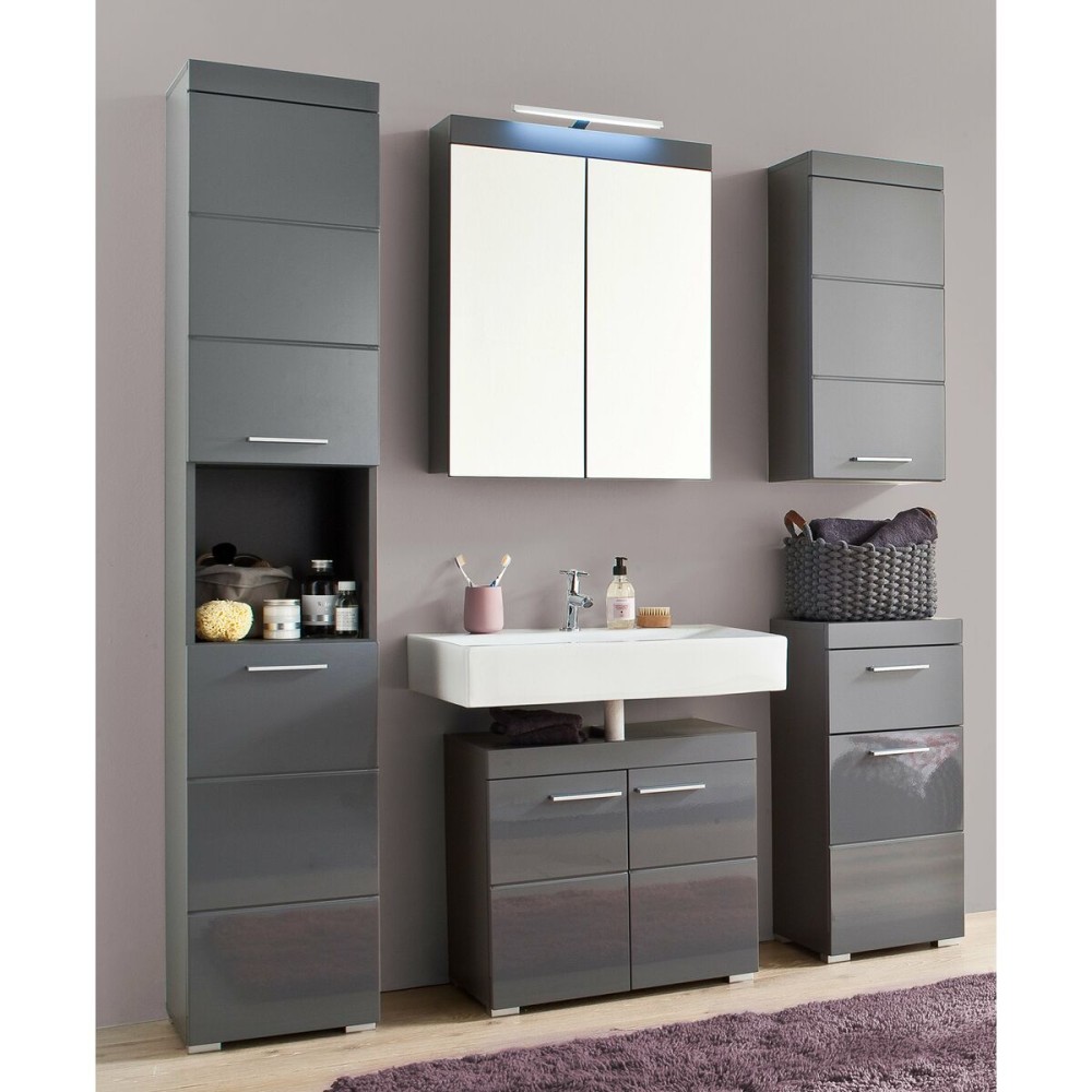 Beistellmöbel Trendteam Grau 37 x 31 x 79 cm