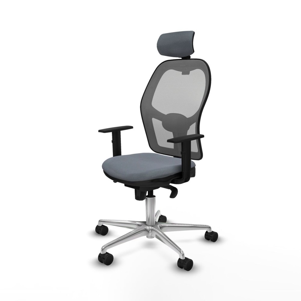 Office Chair with Headrest Piqueras y Crespo 1D086N2 Grey