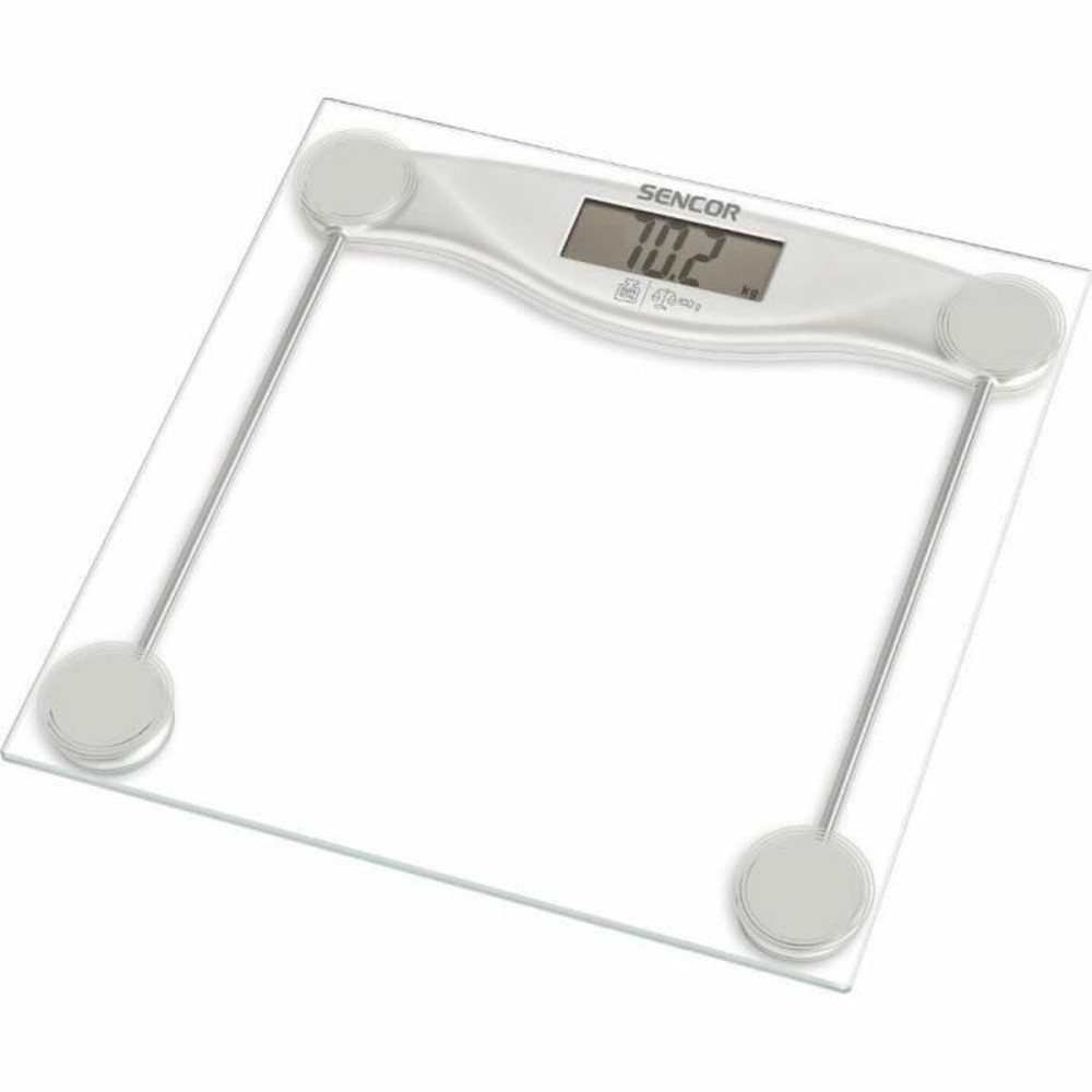 Digitale Personenwaage Sencor Durchsichtig Glas Verre trempé 150 kg