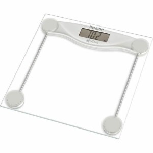 Digitale Personenwaage Sencor Durchsichtig Glas Verre trempé 150 kg