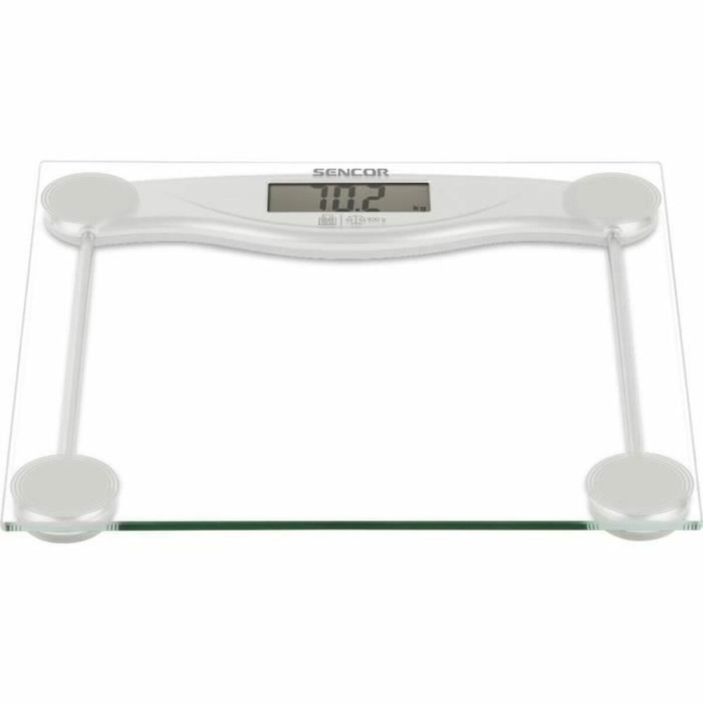 Digitale Personenwaage Sencor Durchsichtig Glas Verre trempé 150 kg