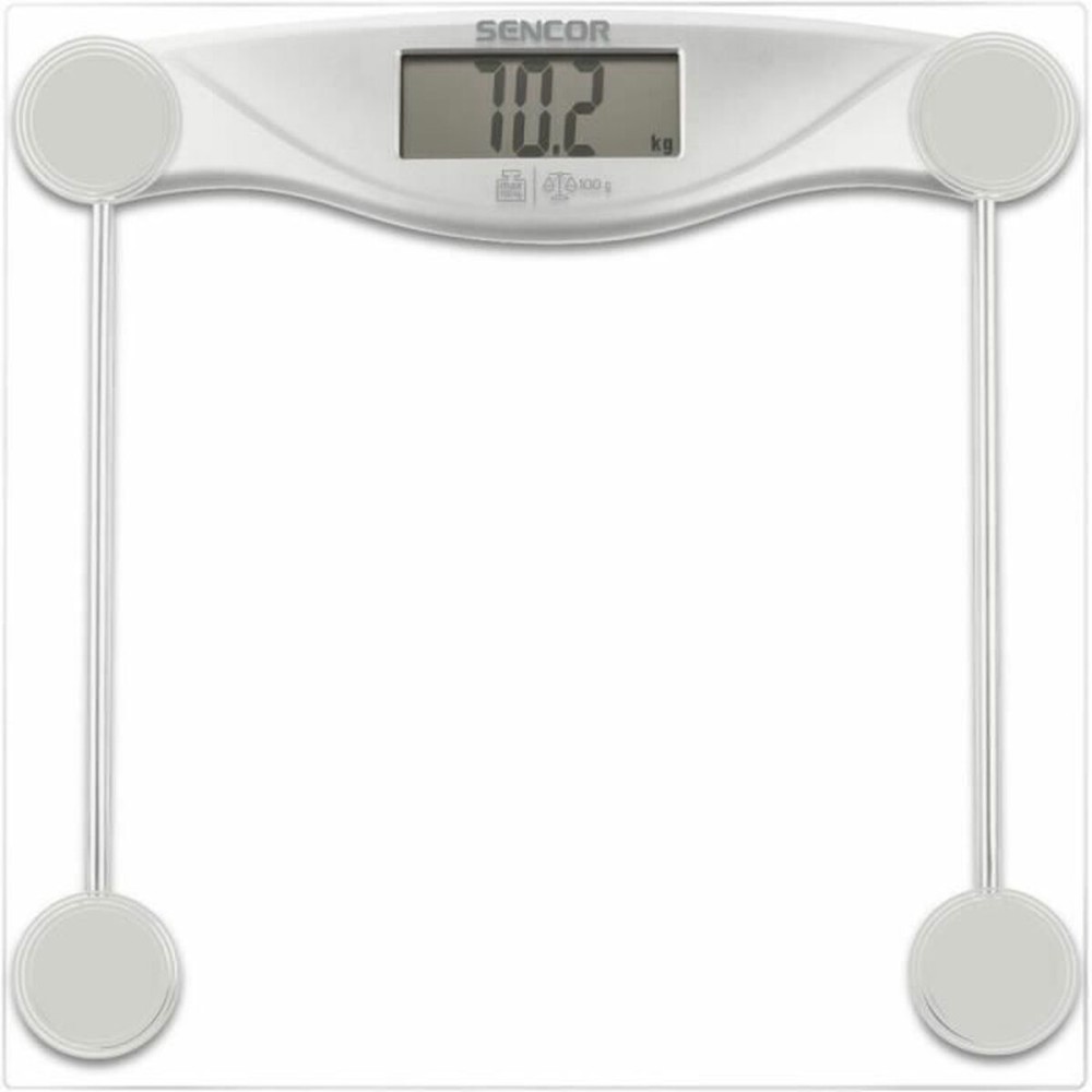 Digitale Personenwaage Sencor Durchsichtig Glas Verre trempé 150 kg