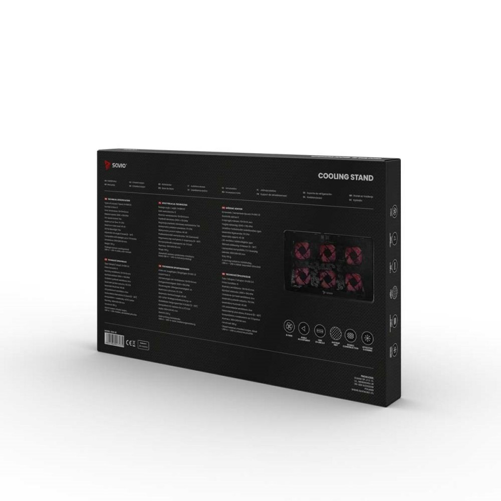 Support de refroidissement pour ordinateur portable Savio COS-01