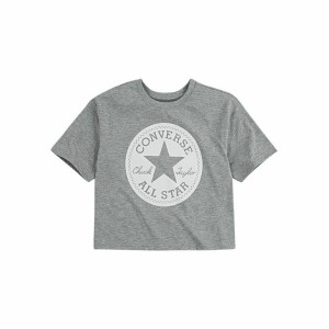 Kurzarm-T-Shirt Converse Chuck Patch Boxy Grau