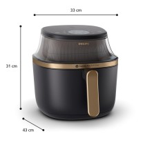 Heißluftfritteuse Philips NA332/00 Schwarz 1700 W 6,2 L
