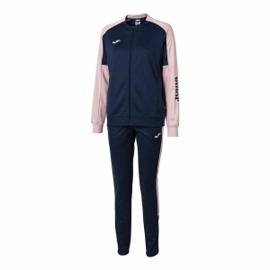 Women's Tracksuit Joma Sport Eco Championship Pink Navy Blue 2 Pieces