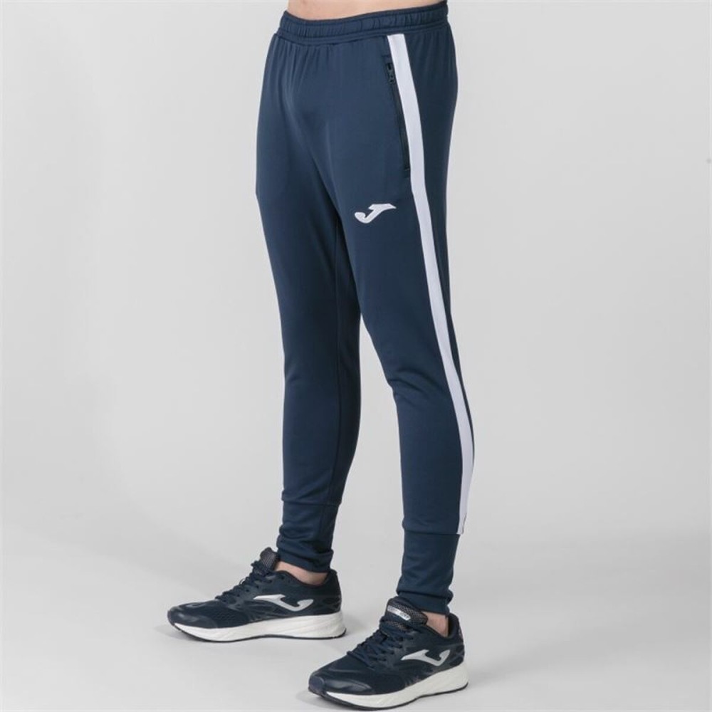 Pantalon de sport long Joma Sport Advance Blanc Blue marine Unisexe
