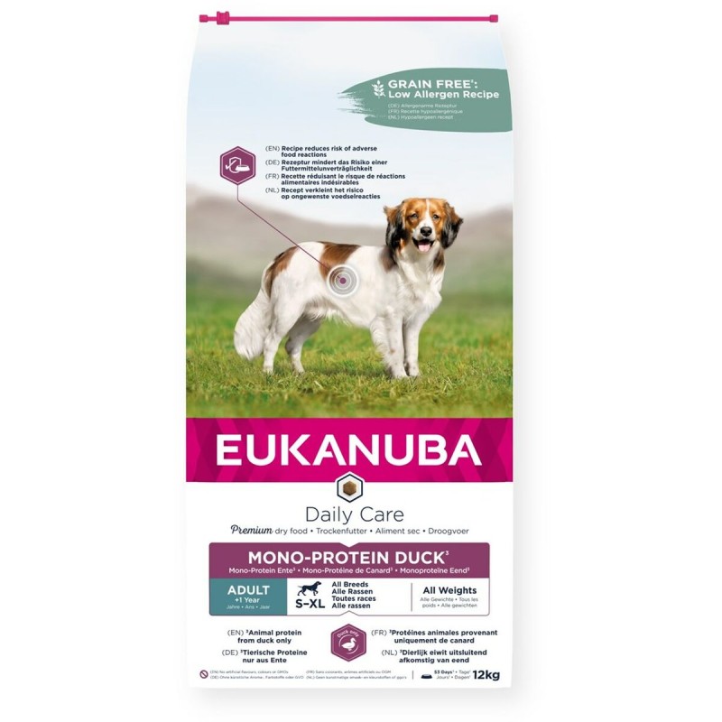 Fodder Eukanuba Daily Care Mono-Protein Adult All Breed Duck Duck 12 kg