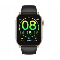 Montre intelligente Oromed ORO SMART FIT 6 Noir Doré 1,69"