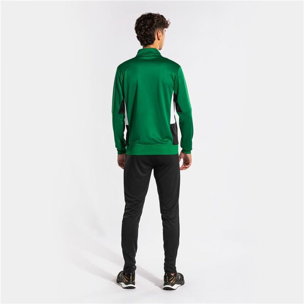 Survêtement pour Adultes Joma Sport Danubio II Noir Vert Enfant Homme 2 Pièces
