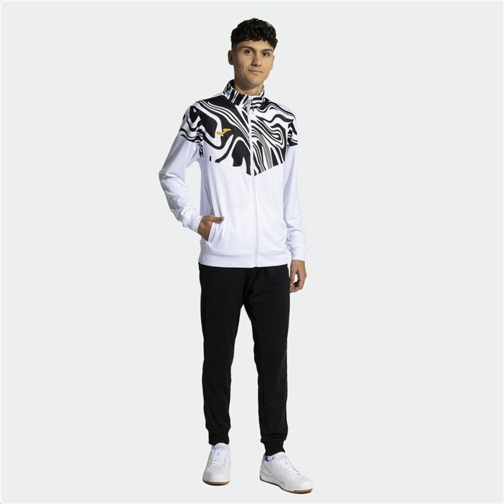 Tracksuit for Adults Joma Sport Lion II Black Children's Men 2 Pieces