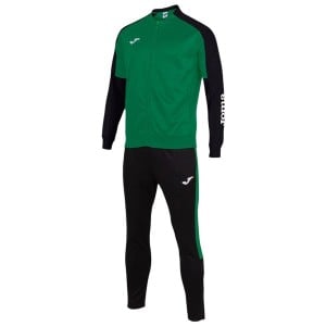 Tracksuit for Adults Joma Sport Eco Championship Black Green Children's Men 2 Pieces