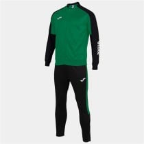 Tracksuit for Adults Joma Sport Eco Championship Black Green Children's Men 2 Pieces