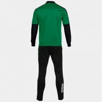 Tracksuit for Adults Joma Sport Eco Championship Black Green Children's Men 2 Pieces
