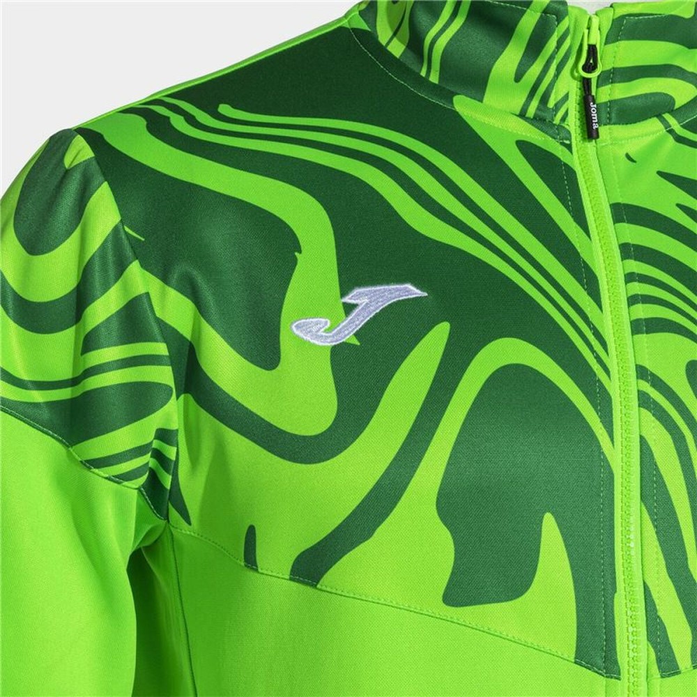 Survêtement pour Adultes Joma Sport Lion II Noir Vert Homme 2 Pièces