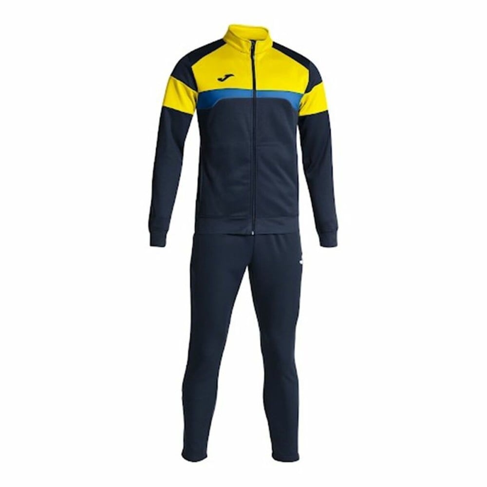 Jogginghose für Erwachsene Joma Sport Danubio III Gelb Marineblau Herren 2 Stücke