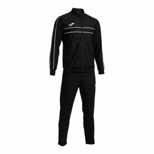 Tracksuit for Adults Joma Sport Victory Black Children's Men 2 Pieces