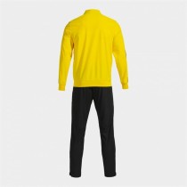Tracksuit for Adults Joma Sport Victory Yellow Black Children's Men 2 Pieces