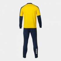 Tracksuit for Adults Joma Sport Eco Championship Yellow Navy Blue Children's Men 2 Pieces