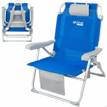 Beach Chair Aktive 55 x 66 x 86 cm Blue Grey