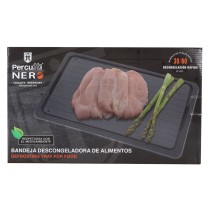 Quick Defrosting Plate Percutti Black 39 x 23 cm Defrost function (2 Units)