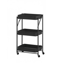 Vegetable trolley Versa Black Metal