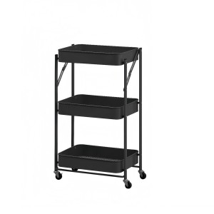 Vegetable trolley Versa Black Metal